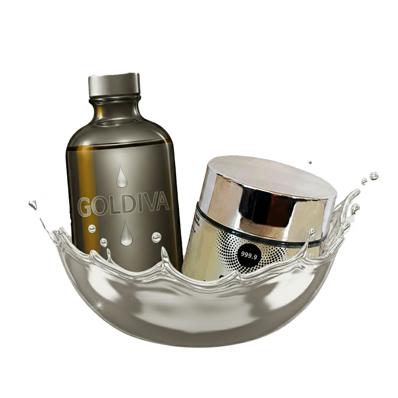 Gümüş Yüz Bakım Seti - Gümüş Suyu 500ml 360ppm - Gümüş Krem %100 doğal