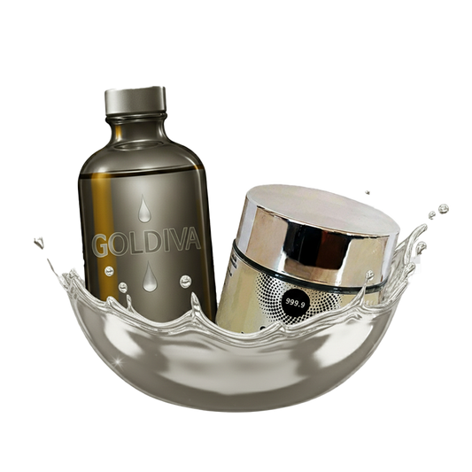 Gümüş Yüz Bakım Seti - Gümüş Suyu 500ml 360ppm - Gümüş Krem %100 doğal