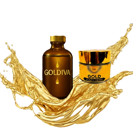 Altın Yüz Bakım Seti - Altın Suyu 500ML(360ppm) - Altın Krem %100 Doğal